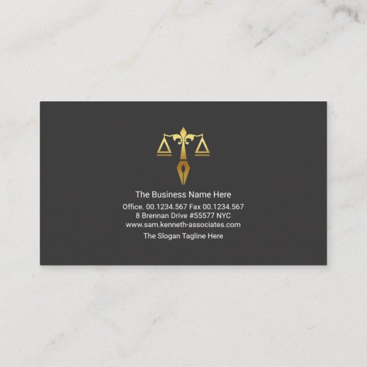 Carte De Visite Avis d'avis d'avis d'affichage moderne et créatif  (Dos)