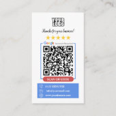 Carte De Visite Avis Google (Devant)