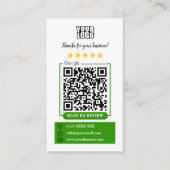 Carte De Visite Avis Google (Devant)