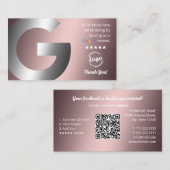Carte De Visite 📡 Avis Google (Devant / Derrière)
