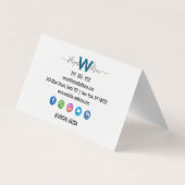 Carte De Visite Avis Google avec lien de code QR (Dos)