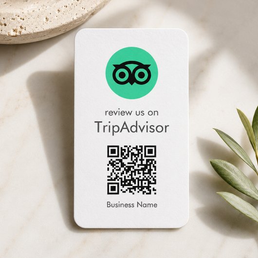 Carte De Visite Avis Tripadvisor | Code QR de l'avis sur l'entrepr