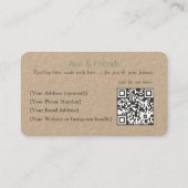 Carte De Visite Avo et amis | Logo Avocado Aliments sains - (Dos)