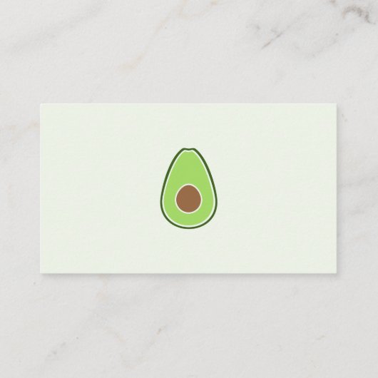 Carte de visite Avocado (Dos)