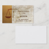 Carte de visite avocat (Devant / Derrière)