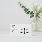 Carte De Visite Avocat (Debout devant)