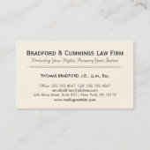 Carte De Visite Avocat (Devant)