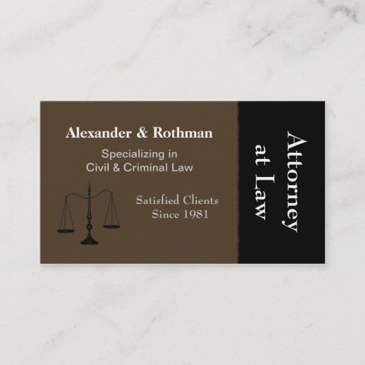 Carte De Visite Avocat (Devant)