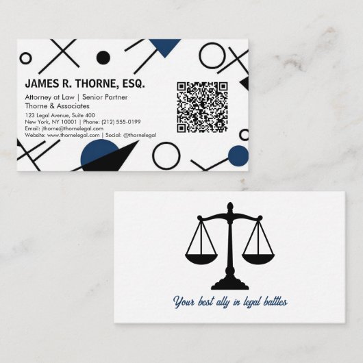 Carte De Visite Avocat (Devant / Derrière)