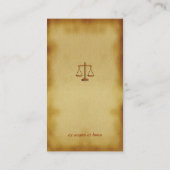 CARTE DE VISITE AVOCAT (Dos)