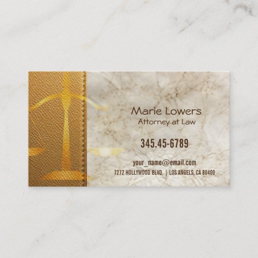 Carte de visite avocat (Devant)