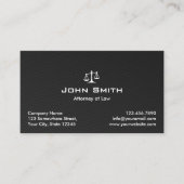 Carte De Visite Avocat à la loi Black Carbon Fiber (Devant)