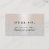 Carte De Visite Avocat à la loi moderne Argent Frame (Dos)