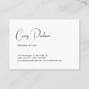 Carte De Visite Avocat à la mode en droit spécial unique