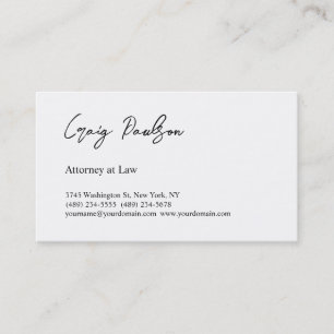 Carte De Visite Avocat à la mode en droit spécial unique
