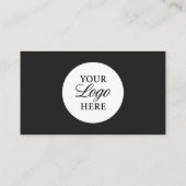 Carte De Visite Avocat à Law Black White Logo QR Code (Dos)