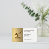 Carte De Visite Avocat à Law Gavel Icon (Debout devant)