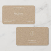 Carte De Visite Avocat à Law I Scales of Justice (Devant / Derrière)