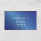 Carte De Visite Avocat à Law Metal Blue (Dos)