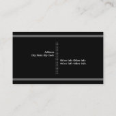 Carte De Visite Avocat à l'échelle de la justice gris, noir (Dos)