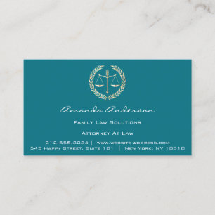 Carte De Visite Avocat à l'échelle Gold de Law Avocat Personnali