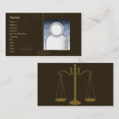 Carte De Visite Avocat - affaires (Devant / Derrière)