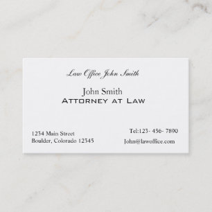 Carte De Visite Avocat au cabinet d'avocat