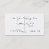 Carte De Visite Avocat au niveau de la loi filigrane (Devant)