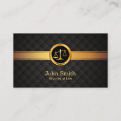 Carte De Visite Avocat Avocat à Law Luxury Gold Stried (Devant)