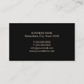 Carte De Visite Avocat Avocat à Law Modern Gold Scale (Dos)