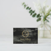 Carte De Visite Avocat avocat aquarel noir et or (Debout devant)