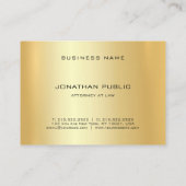 Carte De Visite Avocat-avocat-avocat-avocat-Modèle-en-or (Dos)