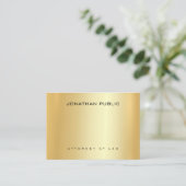 Carte De Visite Avocat-avocat-avocat-avocat-Modèle-en-or (Debout devant)