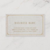 Carte De Visite Avocat Avocat de Droit Classy Linen Elegant (Dos)