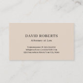 Carte De Visite Avocat Avocat de Droit Échelle de Justice gris fon (Dos)