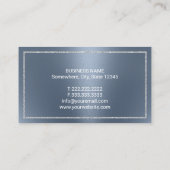 Carte De Visite Avocat Avocat Droit Moderne Dusty Blue (Dos)