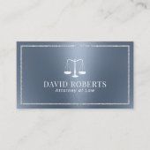 Carte De Visite Avocat Avocat Droit Moderne Dusty Blue (Devant)