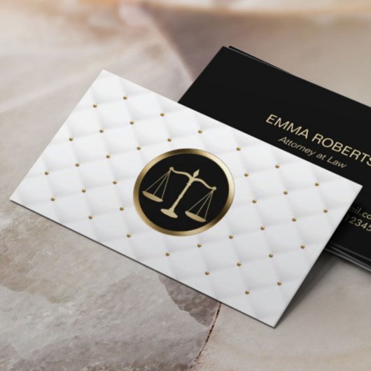 Carte De Visite Avocat Avocat Gold Scale Logo Luxury Quilé