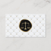 Carte De Visite Avocat Avocat Gold Scale Logo Luxury Quilé (Devant)