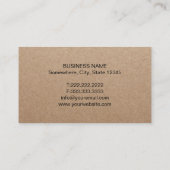 Carte De Visite Avocat avocat noir logo à l'échelle noire Rustic K (Dos)