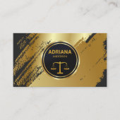 Carte De Visite Avocat avocat professionnel noir et de l'échelle d (Devant)