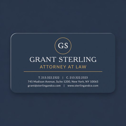 Carte de visite avocat bleu marine professionnelle