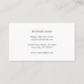 Carte De Visite Avocat Brun Texture Simple Élégant (Dos)
