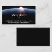 Carte De Visite Avocat/Carte de visite du procureur de Space Sunri (Devant / Derrière)