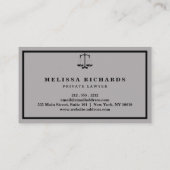 Carte De Visite Avocat classique (Dos)