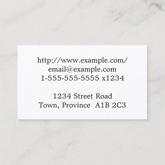 Carte de visite avocat classique et respectueux (Dos)