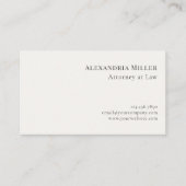 Carte De Visite Avocat classique minimal (Devant)