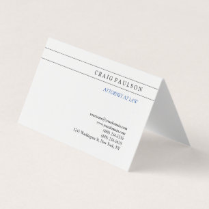 Carte De Visite Avocat-conseil noir blanc à la profession de droit