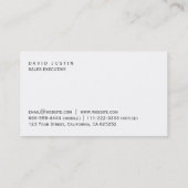 Carte De Visite Avocat dans la loi élégante professionnelle (Dos)