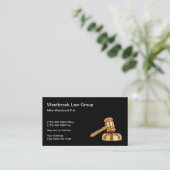 Carte De Visite Avocat de cabinet d'avocat chic (Debout devant)
